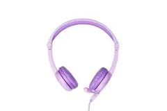 BuddyPhones GALAXY - dětská drátová herní sluchátka s mikrofonem, fialová