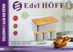 Edel HOFF Zásobník na chléb Chlebník se 3 nádobami Eh-8562-Wh