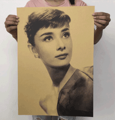 Tie Ler  Plakát Audrey Hepburn 51,5x36cm Vintage č.6 