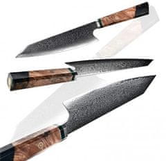 GRAND SHARP  Nůž Kiritsuke 8.2" GRAND SHARP 67 vsrtev damaškové oceli 