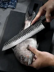 GRAND SHARP  Nůž Kiritsuke 9" GRAND SHARP TOKUŠIMA vysoce uhlíková ocel 
