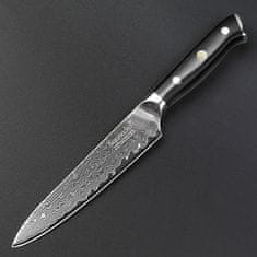 Sunnecko  Kuchyňský víceúčelový nůž 5" Sunnecko, 73 vrstev damaškové oceli 