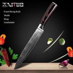 Xituo  Plátkovací nůž 8" XITUO SAGA ocel 7CR17 440C 