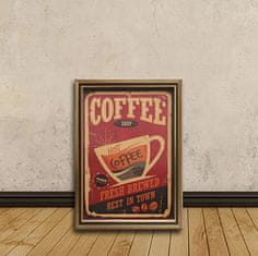 Tie Ler  Vintage plakát coffee, káva č.104, 51 x 35.5 cm 