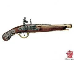 Denix  Anglická křesadlová pistole 18.století 