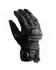 KNOX Krátké moto rukavice ORSA II černé, kožené, 2XL