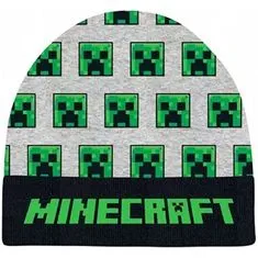 Fashion UK Teplá úpletová čepice Minecraft - Creepers