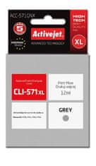 ActiveJet Inkoust ACC-571GNX, alternativa Canon CLI-571G XL, 12ml šedý