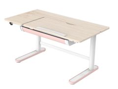 PROFIdesk Dětský psací stůl Gemini, bílá/růžová