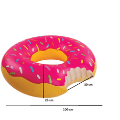 commshop Nafukovací kruh Donut - růžový (120cm)