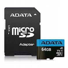 Adata Paměťová karta microSDHC Class 10 Premier 64GB + adaptér