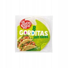 Poco Loco Tacos Gordos z čerstvé pšenice 8 kusů 15 cm 272 g