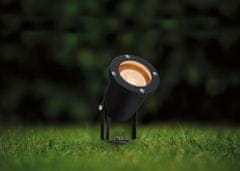 Paulmann PAULMANN LED bodové zahradní světlo zlaté světlo neláká hmyz IP65 kruhové 92mm 2200 - 2200K 4,3W 230V 38-38° černá kov 94731