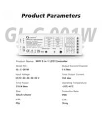 Gledopto GLEDOPTO WiFi 5-in-1 LED controller powered by Tuya (GL-C-001W) - ovladač LED pásů