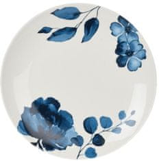 SIAKI Dezertní talíř Blue All 20,5cm, modré květy Q75102280