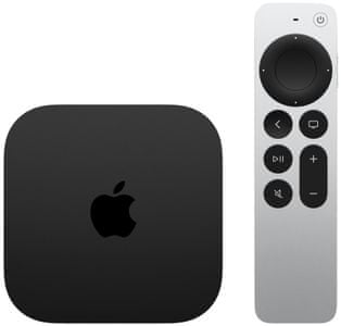 multimediální centrum apple TV 4K Wi‑Fi 64GB storage (MN873CS/A) dálkové ovládání s clickpadem apple arcade apple music streaming obsahu ze streamovacích služeb 4k kvalita videa Bluetooth wifi