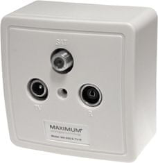 Maximum EET MAXIMUM zásuvka MX 600 SAT/TV/Radio - koncová