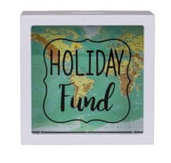 Gifty City Dřevěná pokladnička na cestování, Holiday fund