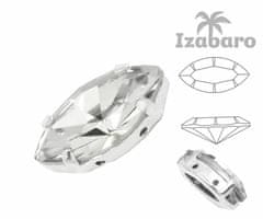 Izabaro 4ks crystal crystal 001 navette efektní kamenné