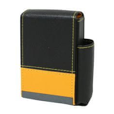 Goba Pouzdro na krabičku cigaret kožené černo-žluté 8500021