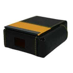 Goba Pouzdro na krabičku cigaret kožené černo-žluté 8500021