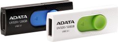 Adata Flash disk UV320 64GB / USB 3.1 / bílo-zelená