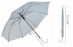 Malatec 6600 Dámský průhledný deštník čirý