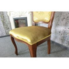 Domus Mobili Italy (2788) SEDIA CASTELLO zámecká židle zlatá, set 2 ks