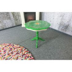 Domus Mobili Italy (2799) INTARSIO dobový odkládací stolek zelený