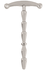 PENISPLUG Kovový kolík do penisu ve tvaru kotvy Anchor Large (kapkovitý, 10 mm)