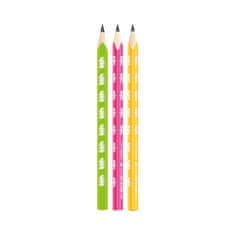 KEYROAD Grafitové tužky Neon Jumbo,trojhr.,HB, 6 ks