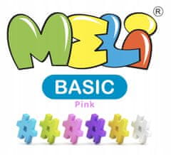 MELI Bloky Basic Pink 300 ks stavebních bloků
