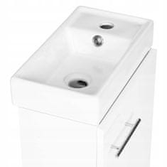 Deftrans Koupelnová skříňka s umyvadlem s baterií a sifonem 40 bílý