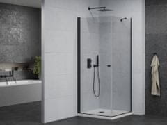 Mexen Pretoria sprchový kout 80x80, transparent, černá + sprchová vanička včetně sifonu (852-080-080-70-00-4010B)