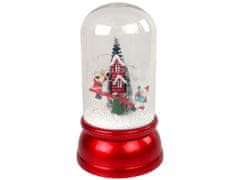 shumee Vánoční Dekorace V Dome Dekorace Sníh Santa Claus červená