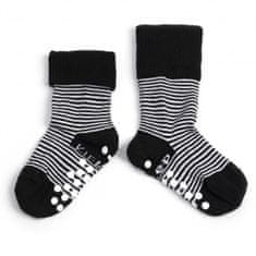 KipKep Dětské ponožky Stay-on-Socks ANTISLIP 12-18m 1pár Black