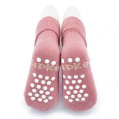 KipKep Dětské ponožky Stay-on-Socks ANTISLIP 12-18m 1pár Dusty Clay