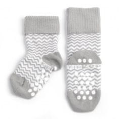KipKep Dětské ponožky Stay-on-Socks ANTISLIP 12-18m 1pár Ziggy Grey