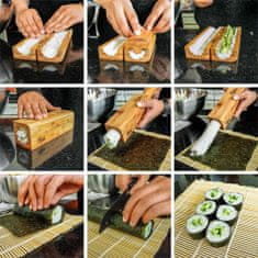Northix Maki Master, Sushi-Kit - Bambus 