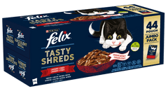 Felix Tasty Shreds multipack lahodný výběr ve šťávě 44×80 g