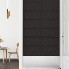 Greatstore Nástěnné panely 12 ks černé 60 x 30 cm umělá kůže 2,16 m²
