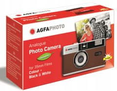 AGFA AgfaPhoto analogová kamera na 35mm (135) film + lampa - hnědá