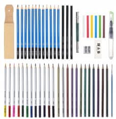 H&B Profesionální výtvarná sada pastelky, tužky, doplňky / H&B 52v1