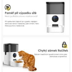 SYMPLEE  DU4L-W chytrý dávkovač krmiva pro psy a kočky s ovládáním přes mobilní aplikaci, WiFi, 4l