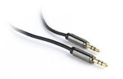 CABLEXPERT Kabel přípojný jack 3,5mm M/M, PREMIUM QUALITY, pozlacený, 1,8m