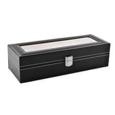 MG Organizer box na hodinky 6ks, černý