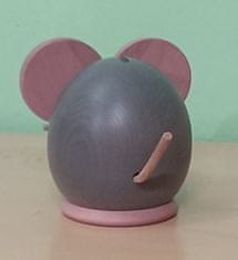 lemberk Dřevěná pokladnička Myš barevná 