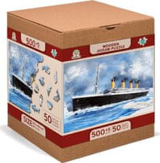 Wooden city Dřevěné puzzle Titanic 2v1, 505 dílků EKO