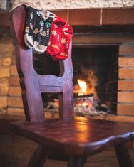 Lonka barevné společenské ponožky Debox Christmas MIX (3 páry v balení), 35-38