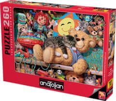 AnaTolian Puzzle Koťata na poličce s hračkami 260 dílků